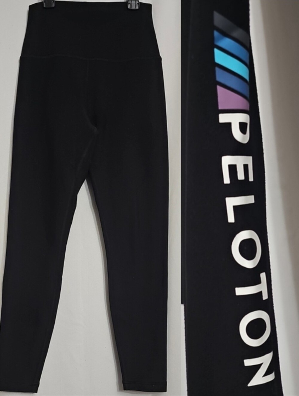 Cadent Full length Legging Peloton Graphic Black Blue Purple Grey Sz Small NWT